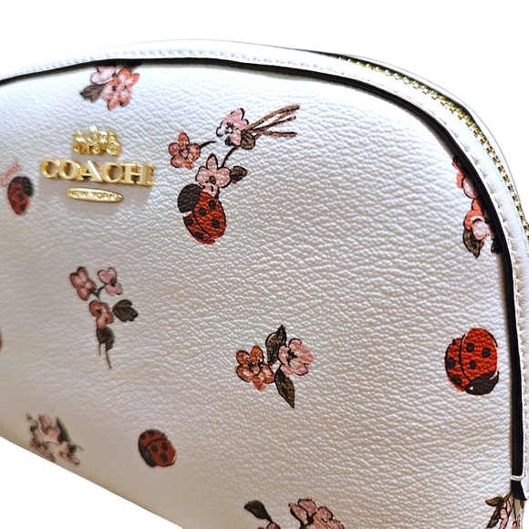 Coach Madison Crossbody Ladybug Floral Bag Chalk Multi CU273 Leather/Canvas NWT - Picture 6 of 16
